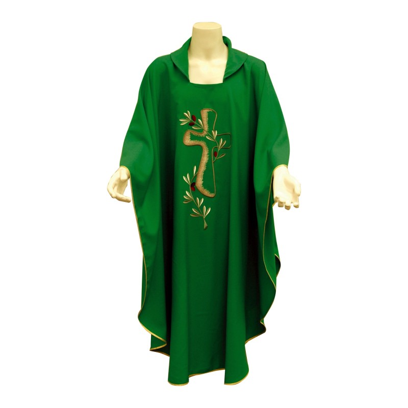 Casula ricamo croce e ulivo