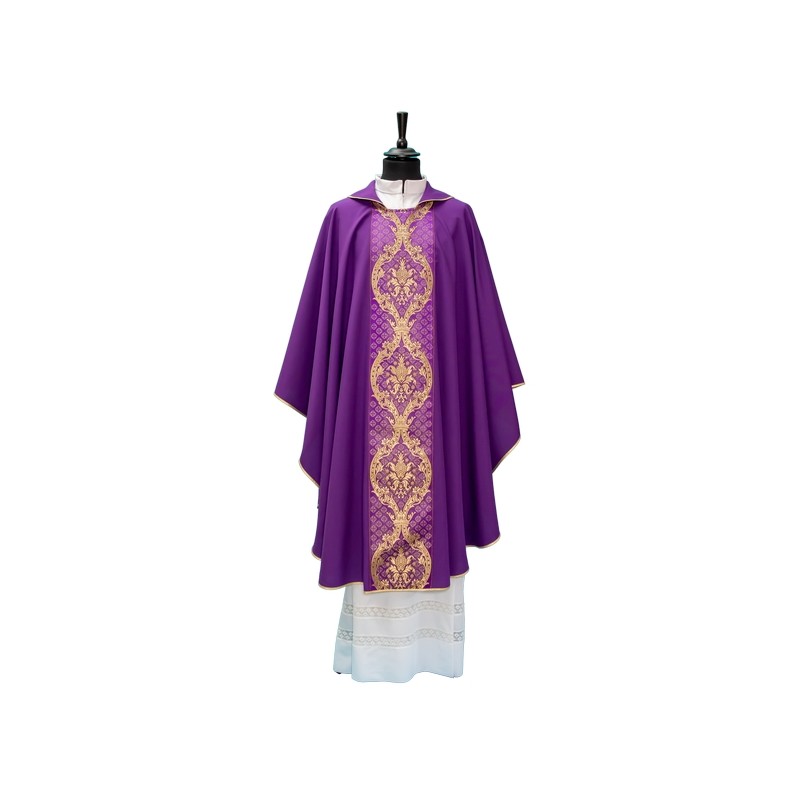 Casula con stolone davanti e dietro gallone fronte e retro