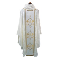 Casula con scollatura particolare e bordo davanti e dietro