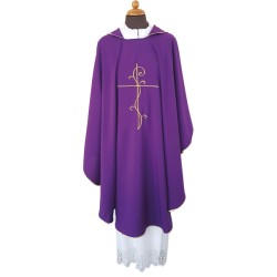 Casula ricamo croce in tessuto "superleggero"
