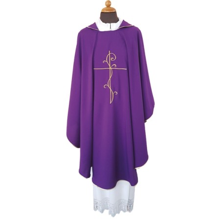 Casula ricamo croce in tessuto "superleggero"