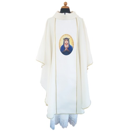 Casula Mariana con stampa fronte e retro