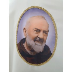 Casula con stampa Padre Pio sul fronte