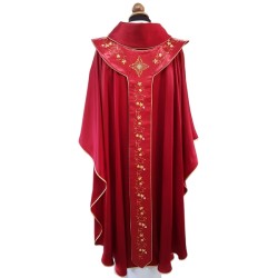 Casula in seta 100% ricamata