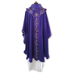 Casula in seta 100% ricamata