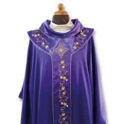 Casula in seta 100% ricamata