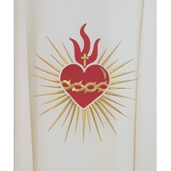 Casula solenne in pura lana riccamente  ricamata