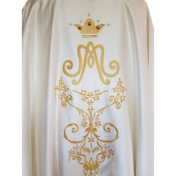 Casula avorio in raso misto cotone con stampa personalizzabile