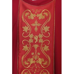 Casula solenne ricamata in pura lana