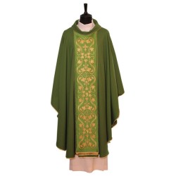Casula solenne ricamata in pura lana