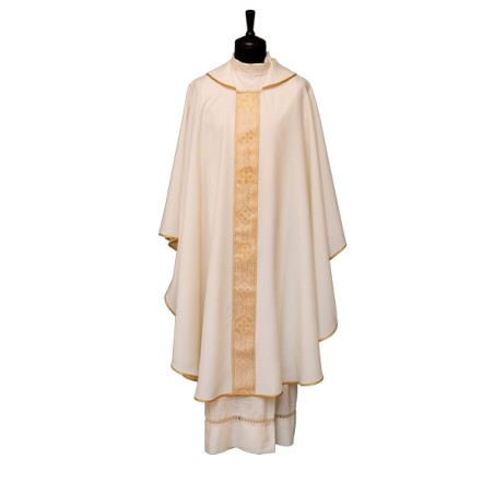 Casula con gallone davanti e dietro, in tessuto poliestere