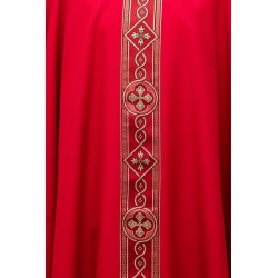 Casula con gallone davanti e dietro, in tessuto poliestere