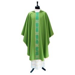 Casula con gallone davanti e dietro, in tessuto poliestere
