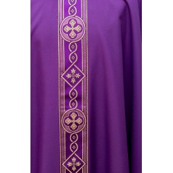 Casula con gallone davanti e dietro, in tessuto poliestere