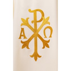 Casula con ricamo pane,pesci  in tessuto x poliestere