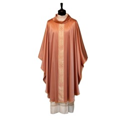 Casula in tessuto misto seta rosa