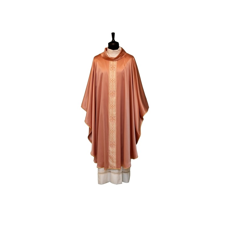 Casula in tessuto misto seta rosa