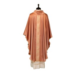 Casula in tessuto misto seta rosa