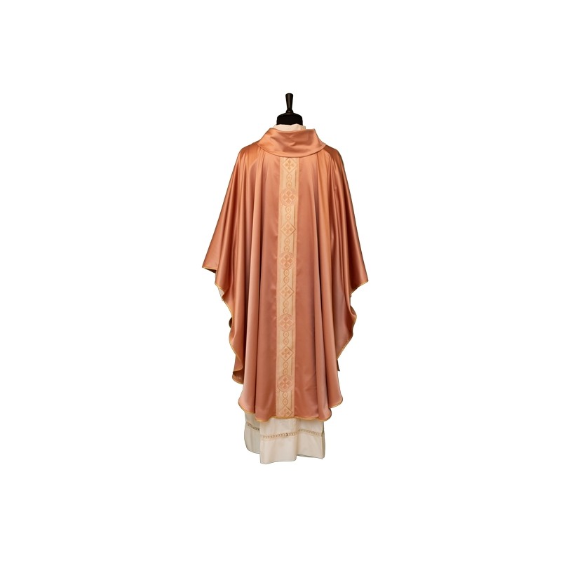Casula in tessuto misto seta rosa