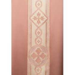 Casula in tessuto misto seta rosa