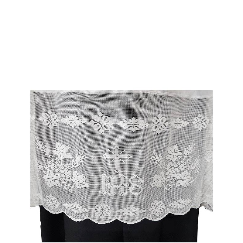 Camice scollo quadrato con arricciatura e pizzo