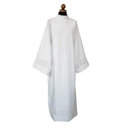 Camice con piegoni merletto croce e calice