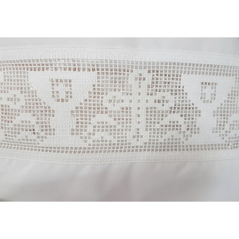 Camice con piegoni merletto croce e calice