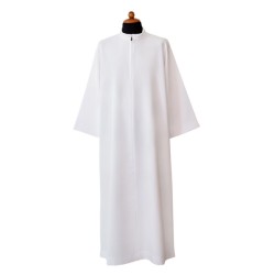 Camice semplice con colletto risvoltato in poliestere