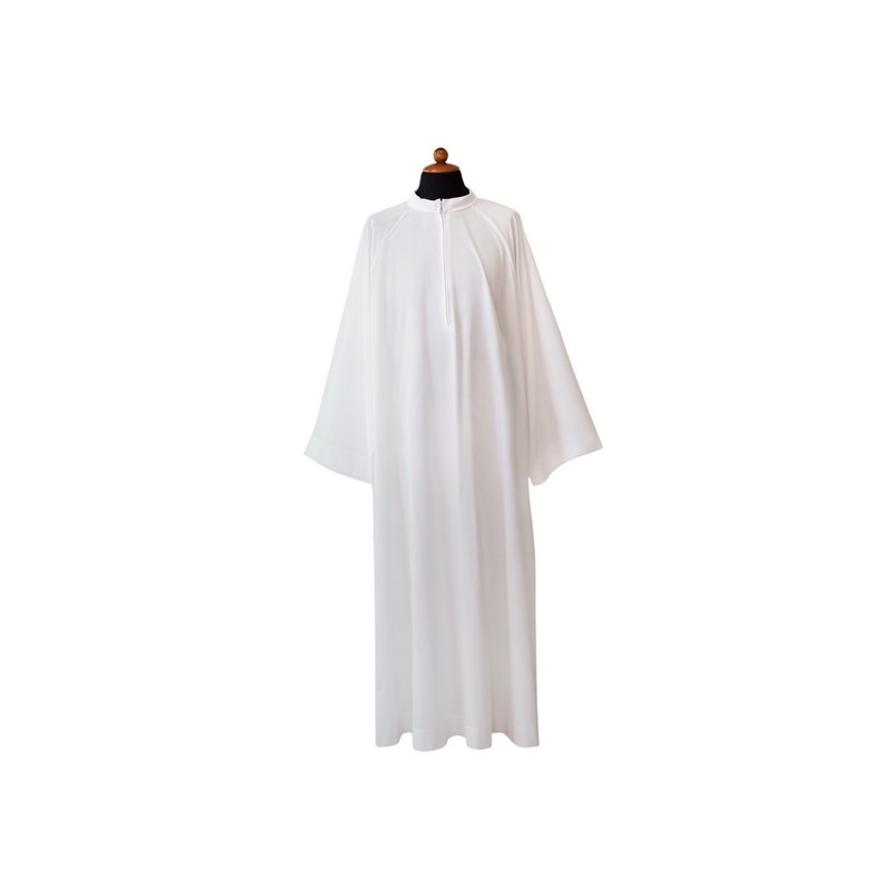 Camice svasato con maniche raglan in poliestere