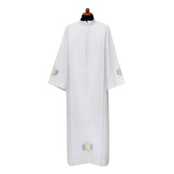 Camice con piegoni con ricamo colorato, in misto cotone