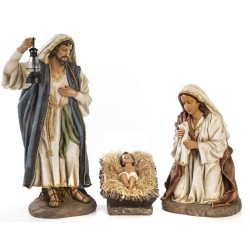 Natività 3 pz in resina cm. 60
