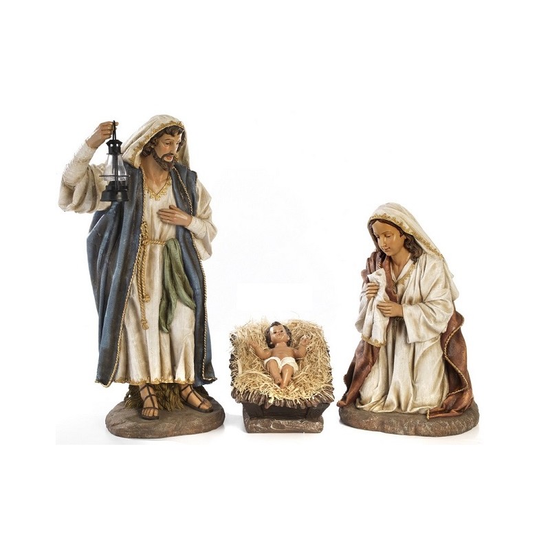 Natività 3 pz in resina cm. 60