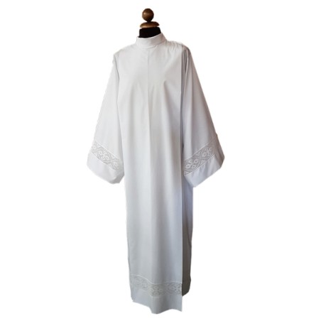 Camice con merletto croci sul fondo e sulle maniche in misto cotone