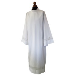 Camice con merletto sul fondo e sulle maniche in misto cotone