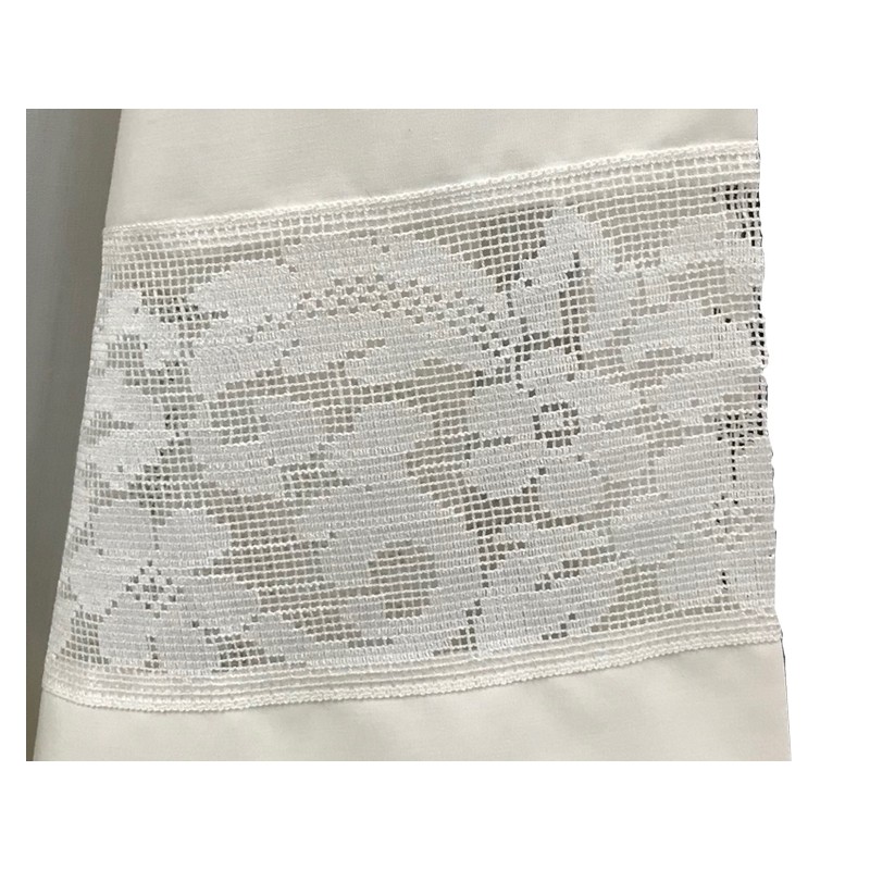 Camice in misto cotone con tramezzo e cerniera sulla spalla