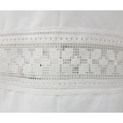 Camice con merletto sul fondo e sulle maniche in misto cotone