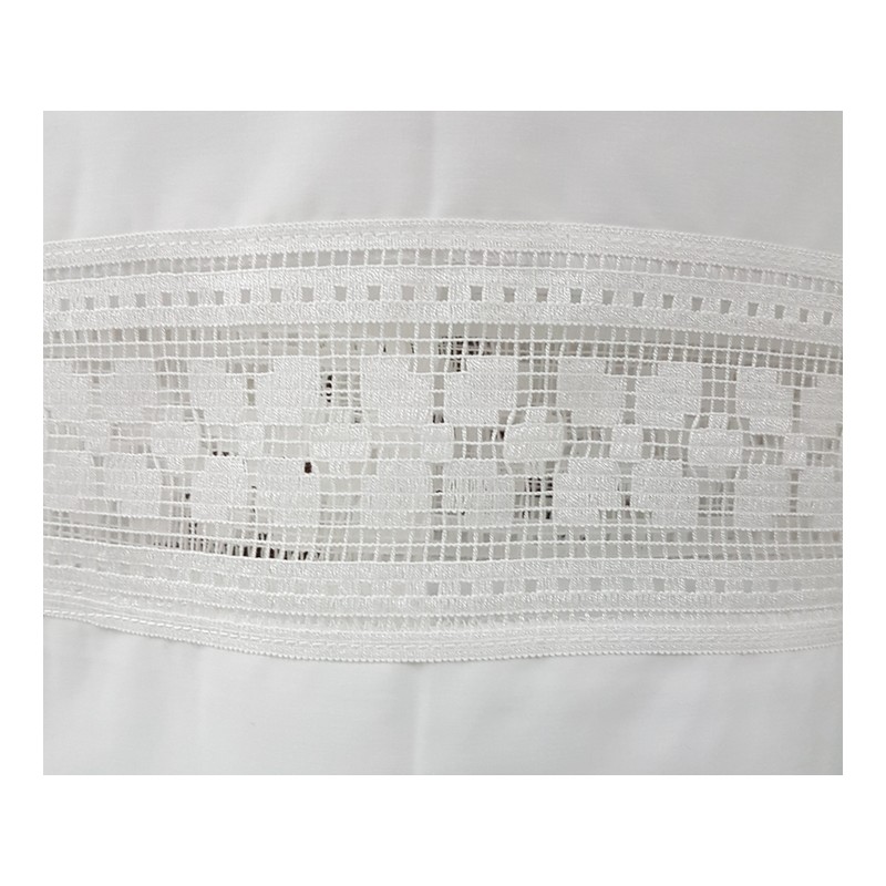 Camice con merletto sul fondo e sulle maniche in misto cotone