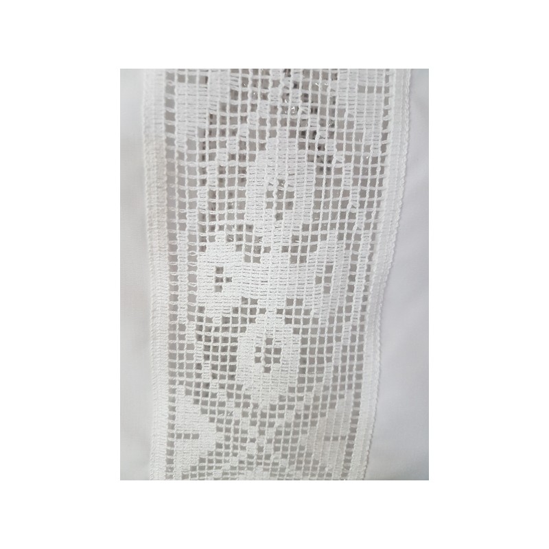 Camice con merletto croci sul fondo e sulle maniche in misto cotone