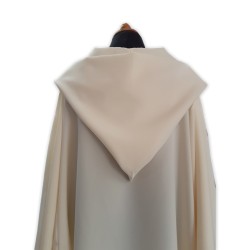 Camice svasato, maniche larghe e cappuccio in poliestere