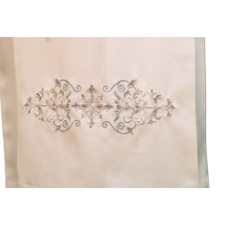 Camice con piegoni ricamato con  cerniera sulle spalle