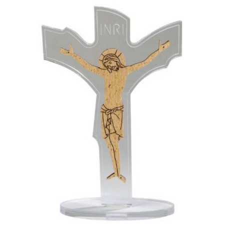 Croce con base in plexiglass cm. 13