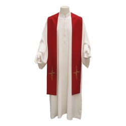 Stola ricamo croce stilizzata (senza interno rigido)