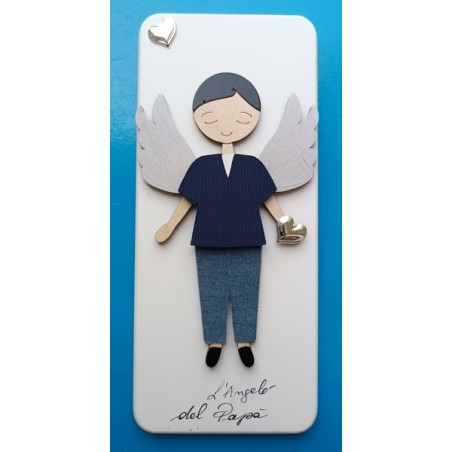 Quadretto "Angelo del papà" con preghiera