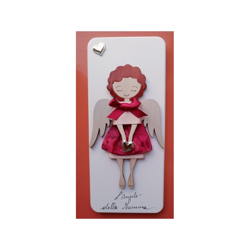 Quadretto "Angelo della mamma" con preghiera