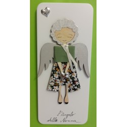 Quadretto "Angelo della nonna" con preghiera