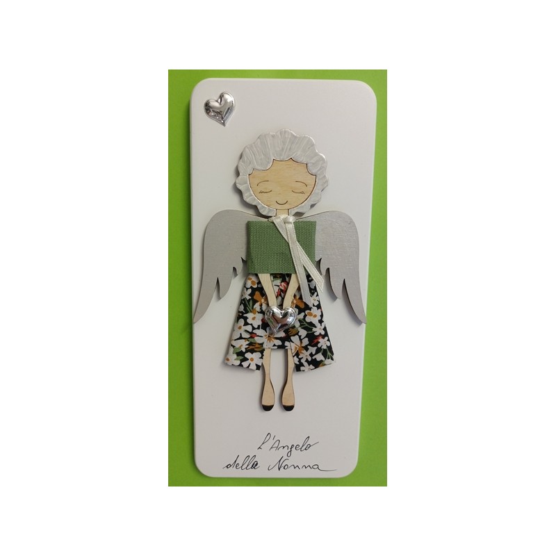 Quadretto "Angelo della nonna" con preghiera