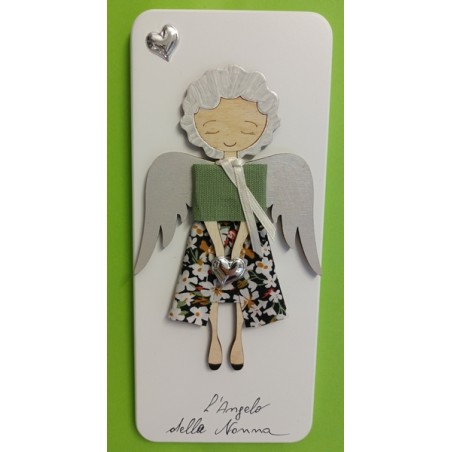 Quadretto "Angelo della nonna" con preghiera