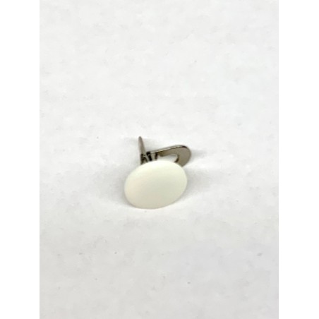 Bottone retrocollo bianco