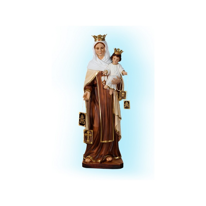 Madonna del Carmelo resina cm. 60