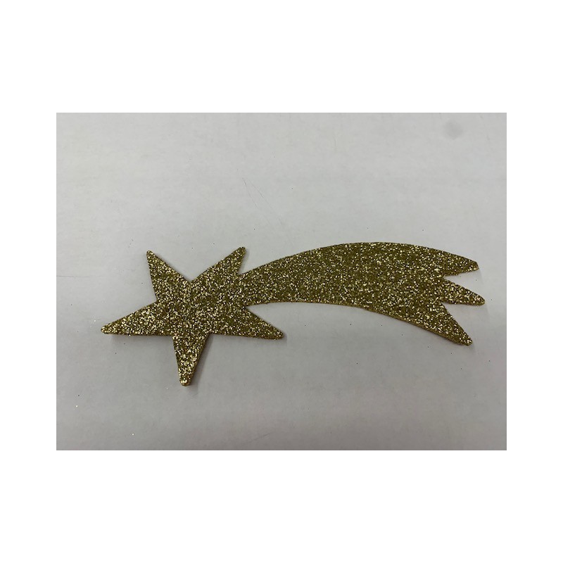 Stella cometa glitter oro cm.22